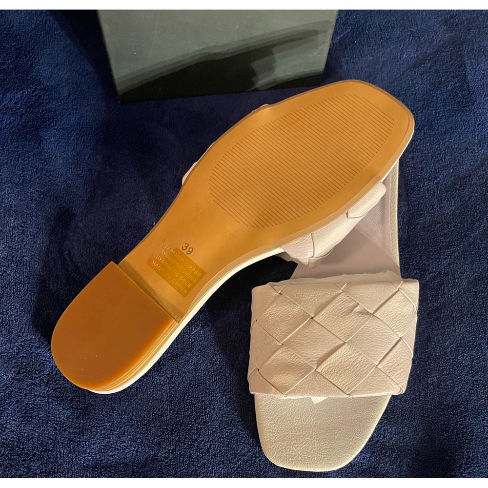 Anthropologie Silent D Ayda Lilac Woven Slide Sandals NWT - Picture 7 of 10